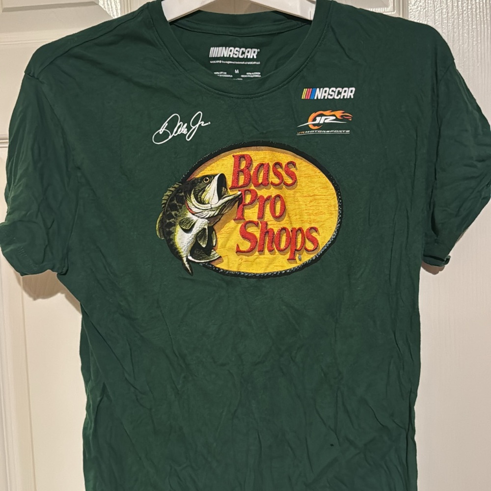 Nascar Forest Green Bass Pro Shops Logo Short Sleeve Tee